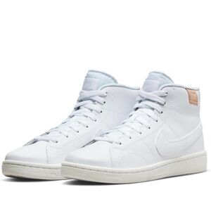 Nike White and Tan Men's High-Top Sneakers
